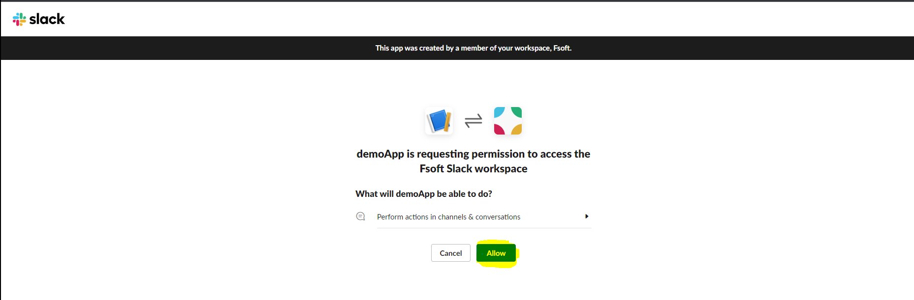Permission to access